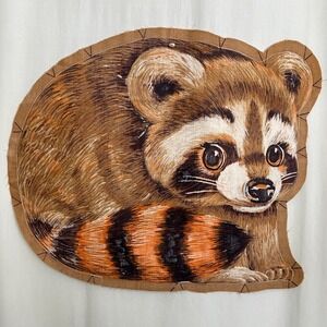 Vintage Raccoon Plush Unfinshed Project Complete HTF